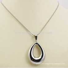 Made in China Jewelry Stainless Steel Hollow Silver Waterdrop Necklaces